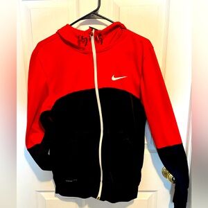 Nike full zip, hooded, track jacket, size S.  Pre owned, great condition.